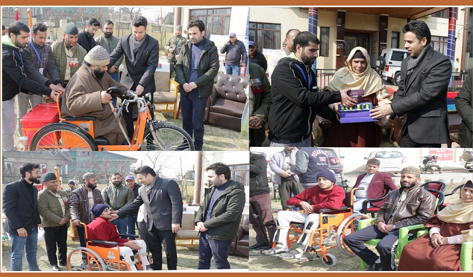 'DC Srinagar distributes Aids and Appliances among persons   with special needs'